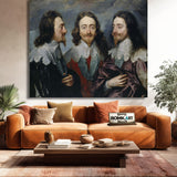 Anthony Van Dyck Triple portrait of Charles I 1635 – Reproduction