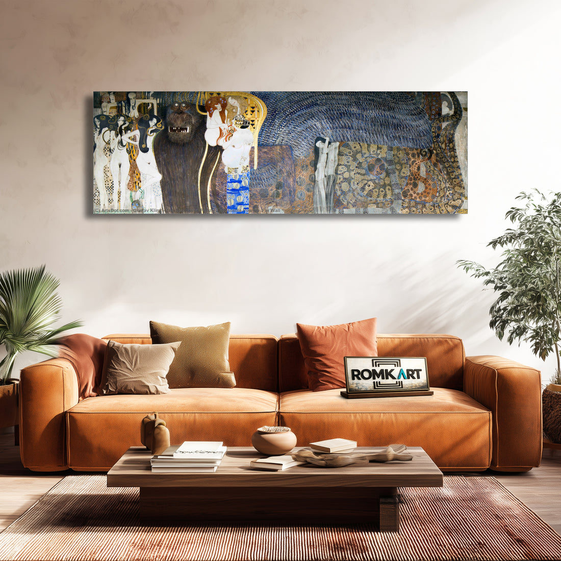 Gustav Klimt Beethoven Frieze The Hostile Powers Panel 5 Short Wall – Reproduction
