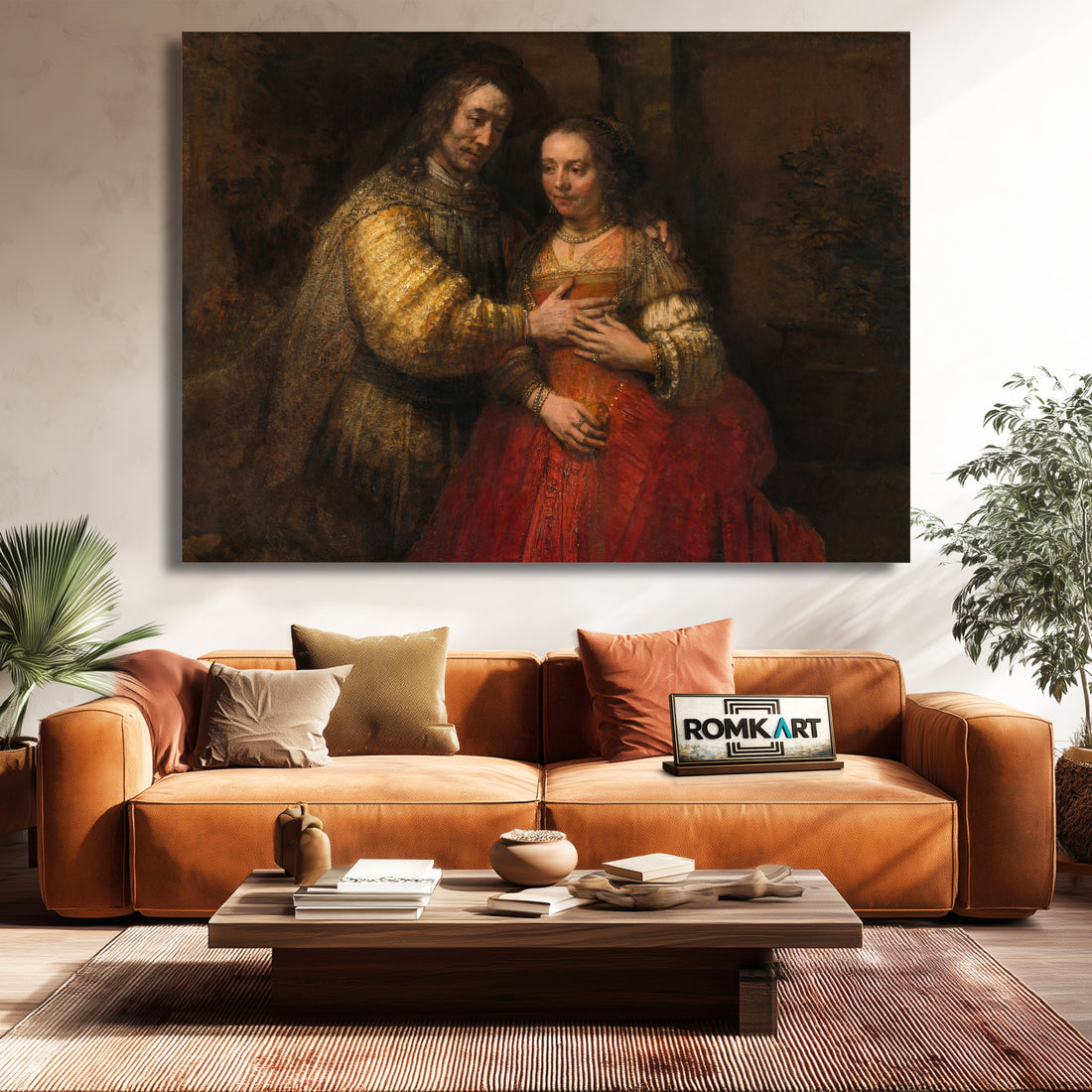 Rembrandt The Jewish Bride 1665-1669 – Reproduction