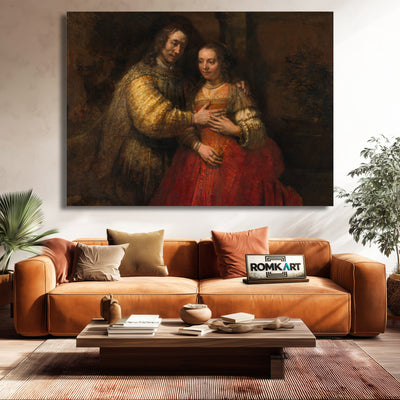 Rembrandt The Jewish Bride 1665-1669 – Reproduction