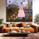 Frida Kahlo Self-portrait On The Borderline Between Mexico And The United 1932 – Reproduction