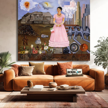 Frida Kahlo Self-portrait On The Borderline Between Mexico And The United 1932 – Reproduction