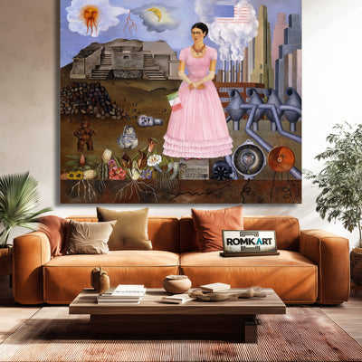 Frida Kahlo Self-portrait On The Borderline Between Mexico And The United 1932 – Reproduction