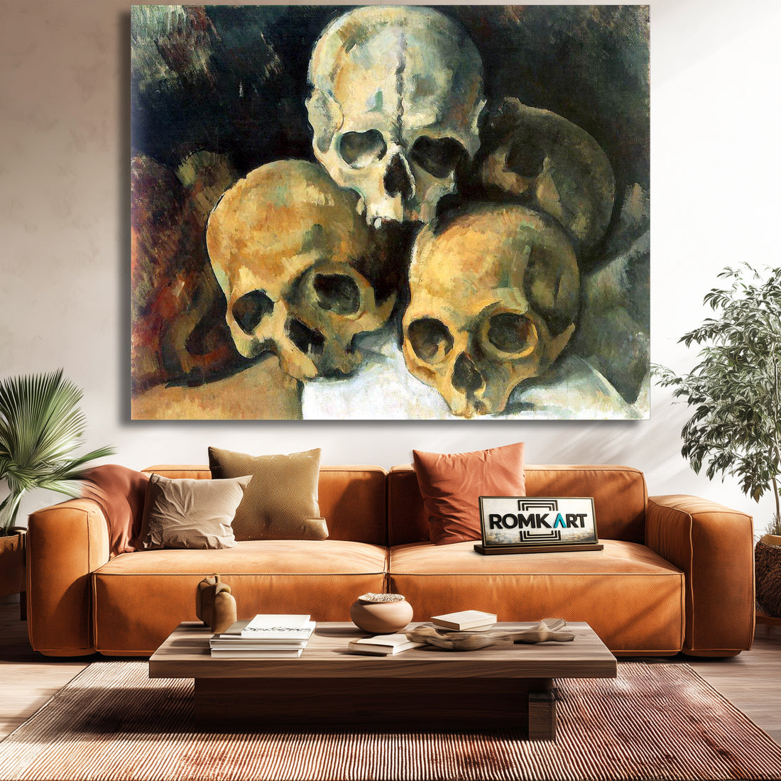 Paul Cezanne Pyramid Of Skulls 1901 – Reproduction