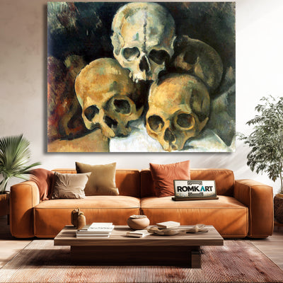 Paul Cezanne Pyramid Of Skulls 1901 – Reproduction