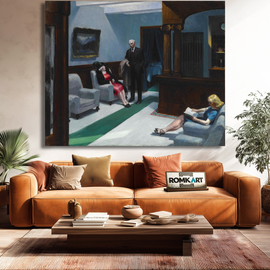 Edward Hopper Hotel Lobby 1943 – Reproduction