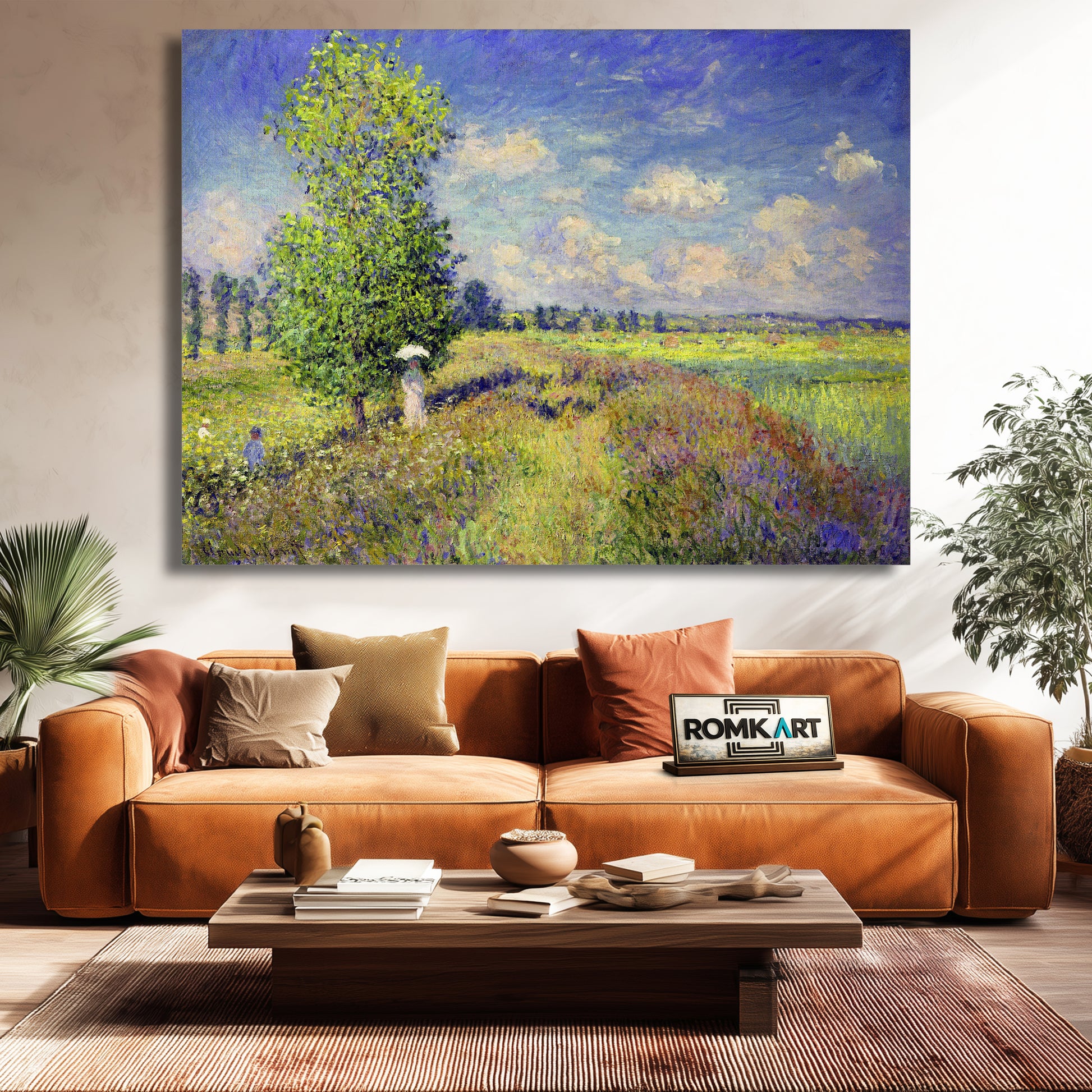 Claude Monet Summer Poppy Field 1875 – Reproduction