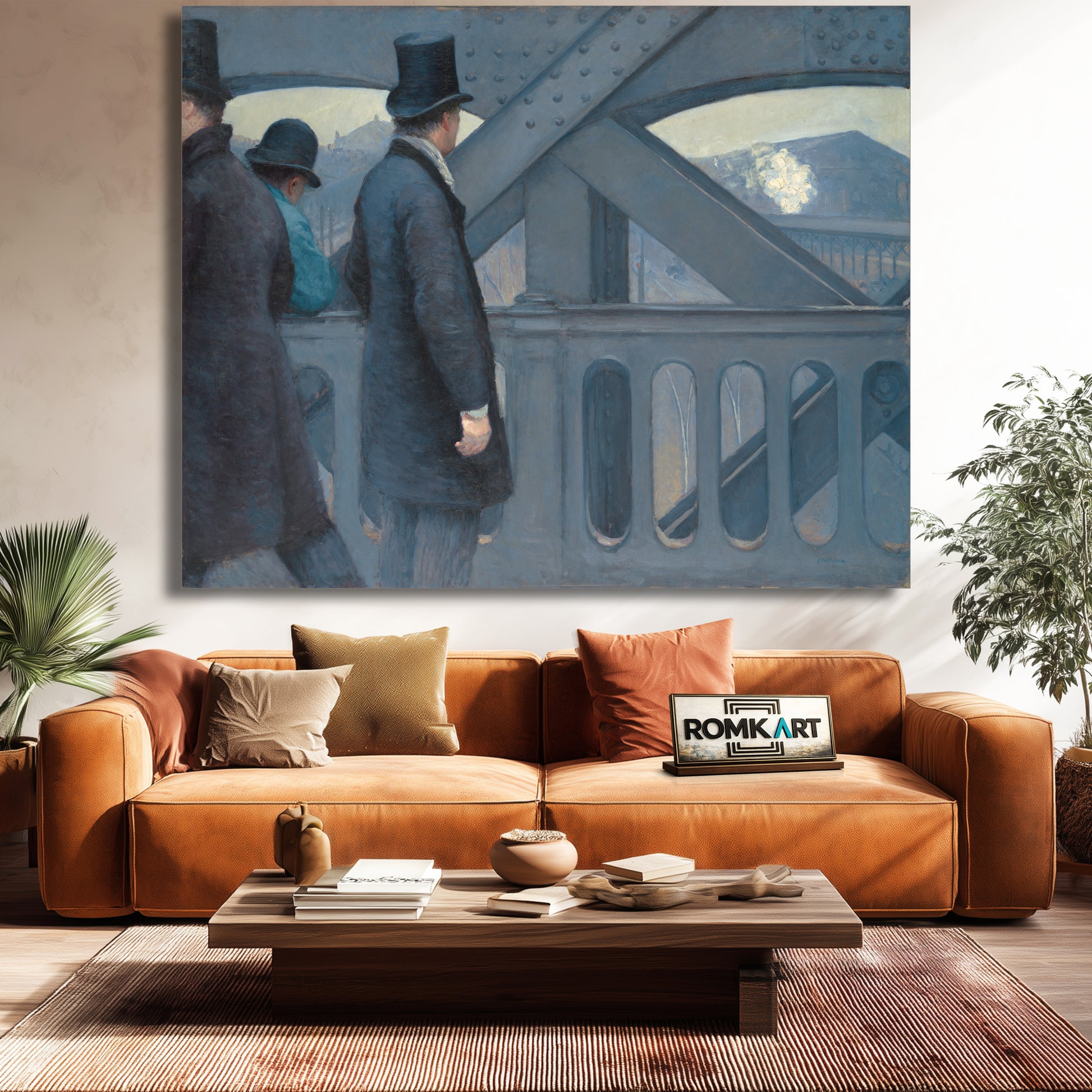 Gustave Caillebotte On The Pont De Leurope 1876 – Reproduction