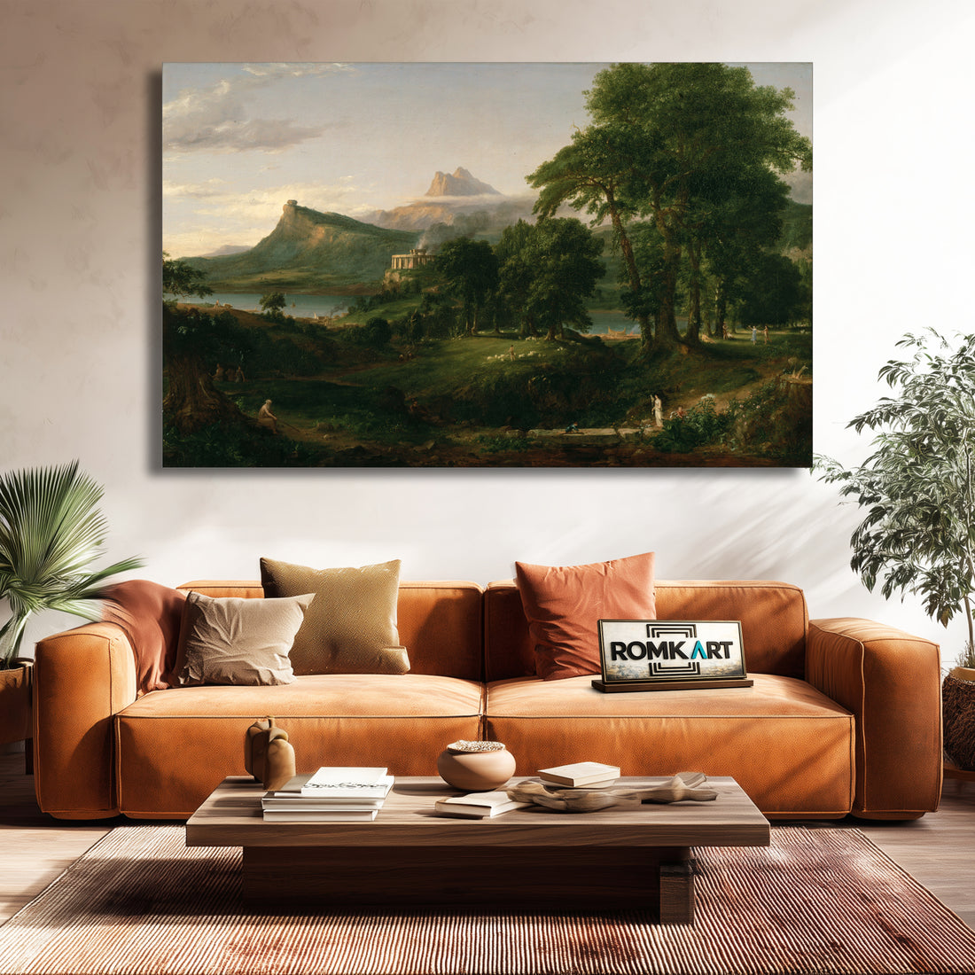 Thomas Cole The Course Of Empire The Arcadian Or Pastoral State 1836 – Reproduction