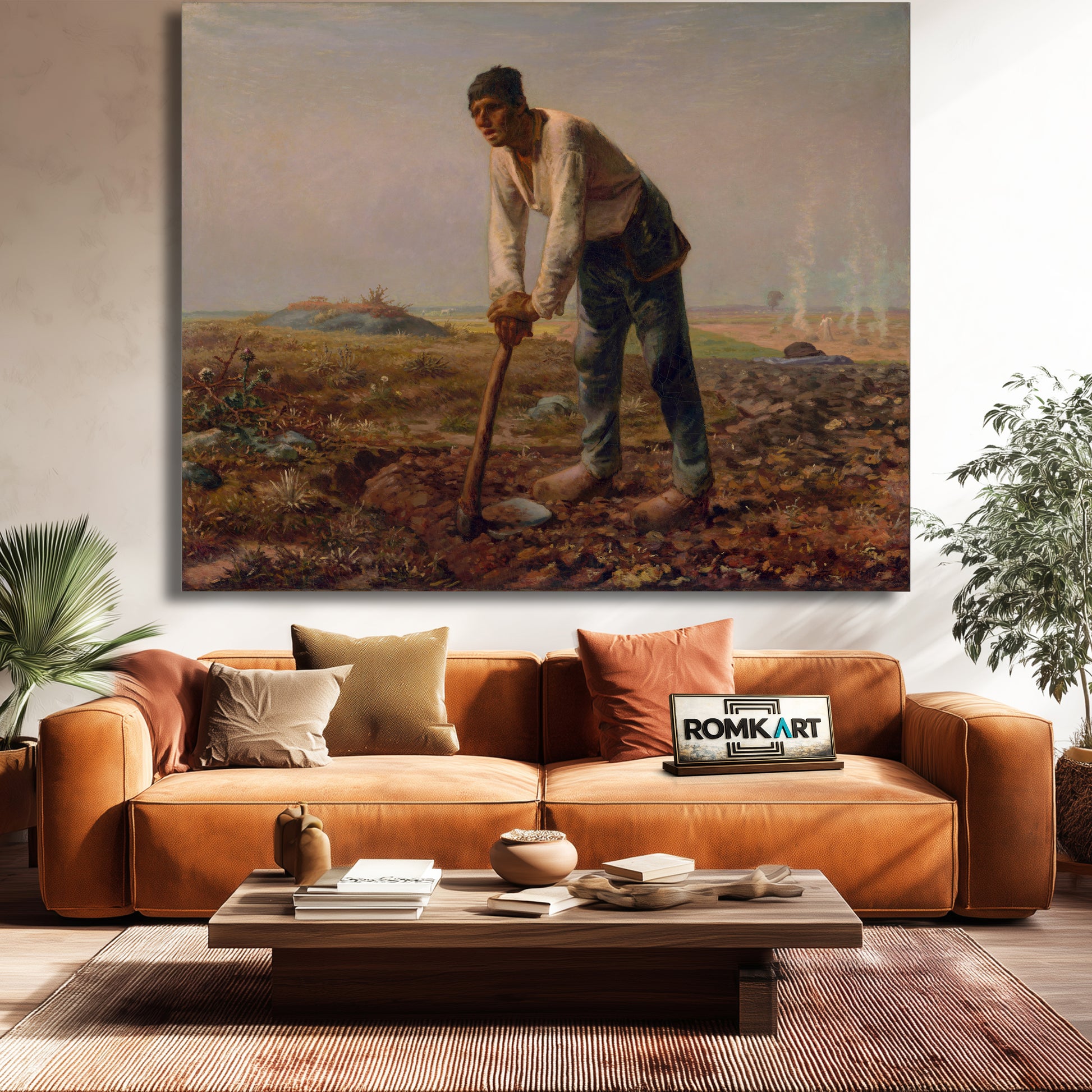 Jean-francois Millet Man With A Hoe – Reproduction