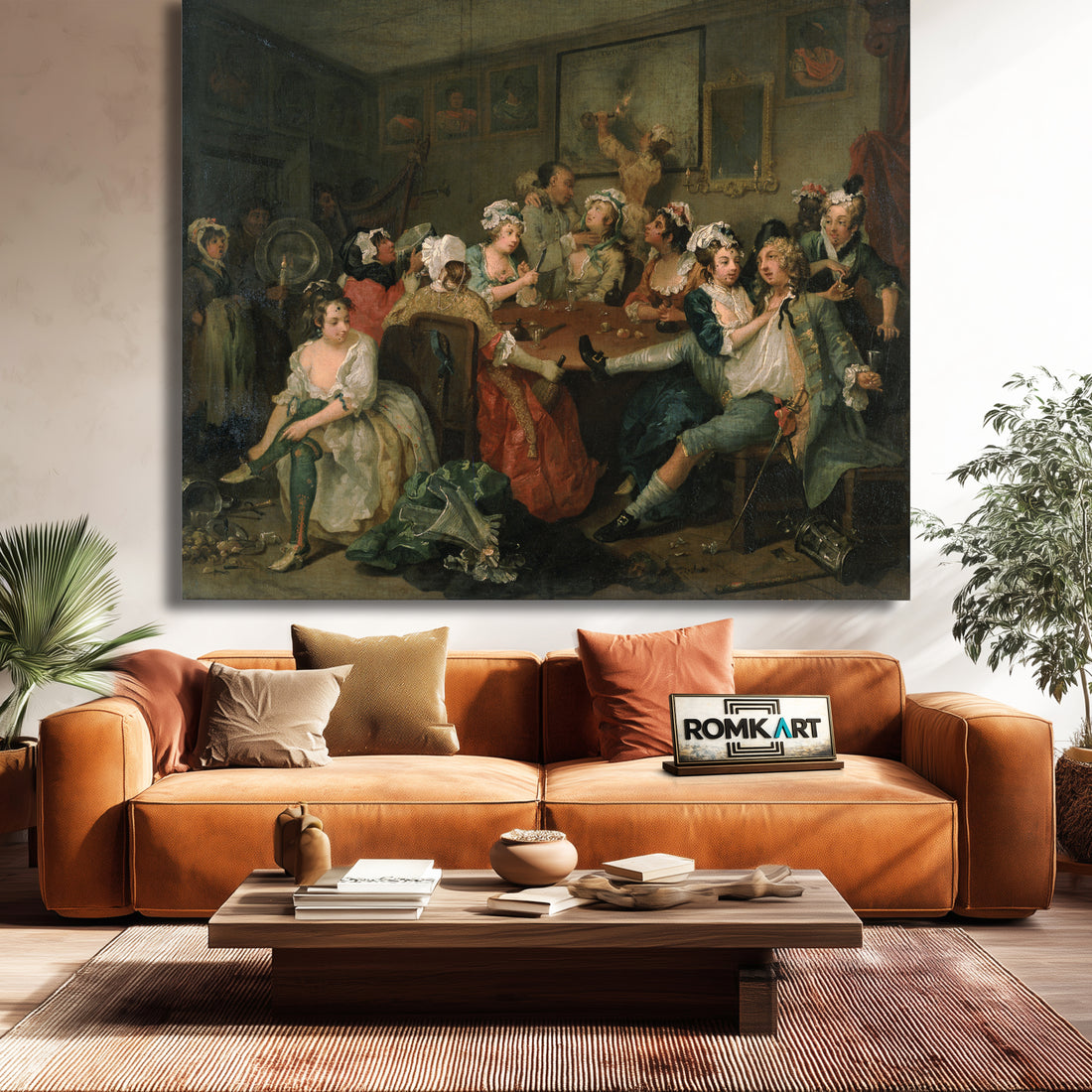 William Hogarth The Rake #39;s Progress The Orgy Or The Tavern Scene 1732-1735 – Reproduction