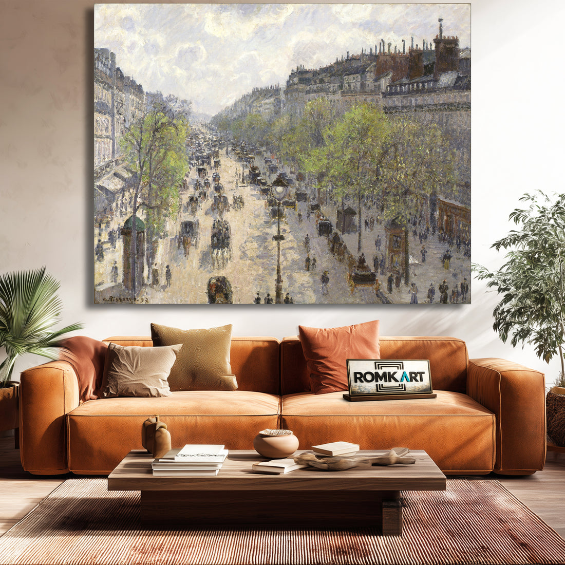 Camille Pissarro The Boulevard Montmartre Spring Morning 1897 – Reproduction
