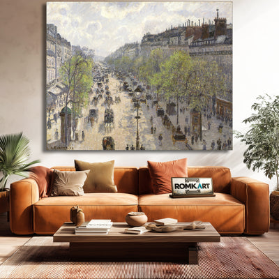 Camille Pissarro The Boulevard Montmartre Spring Morning 1897 – Reproduction