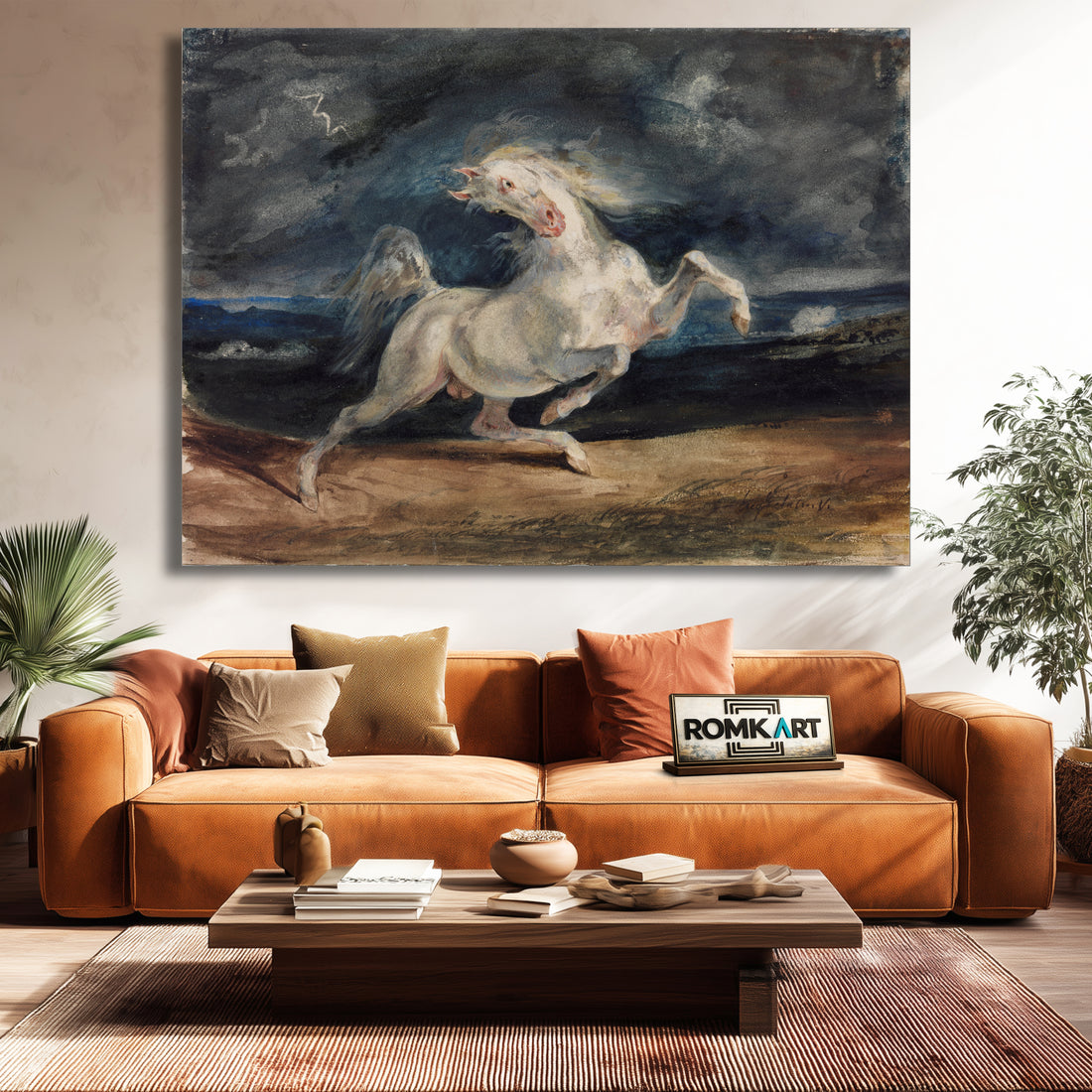 Eugene Delacroix Horse Frightened By A Thunderstorm 1824 – Reproduction