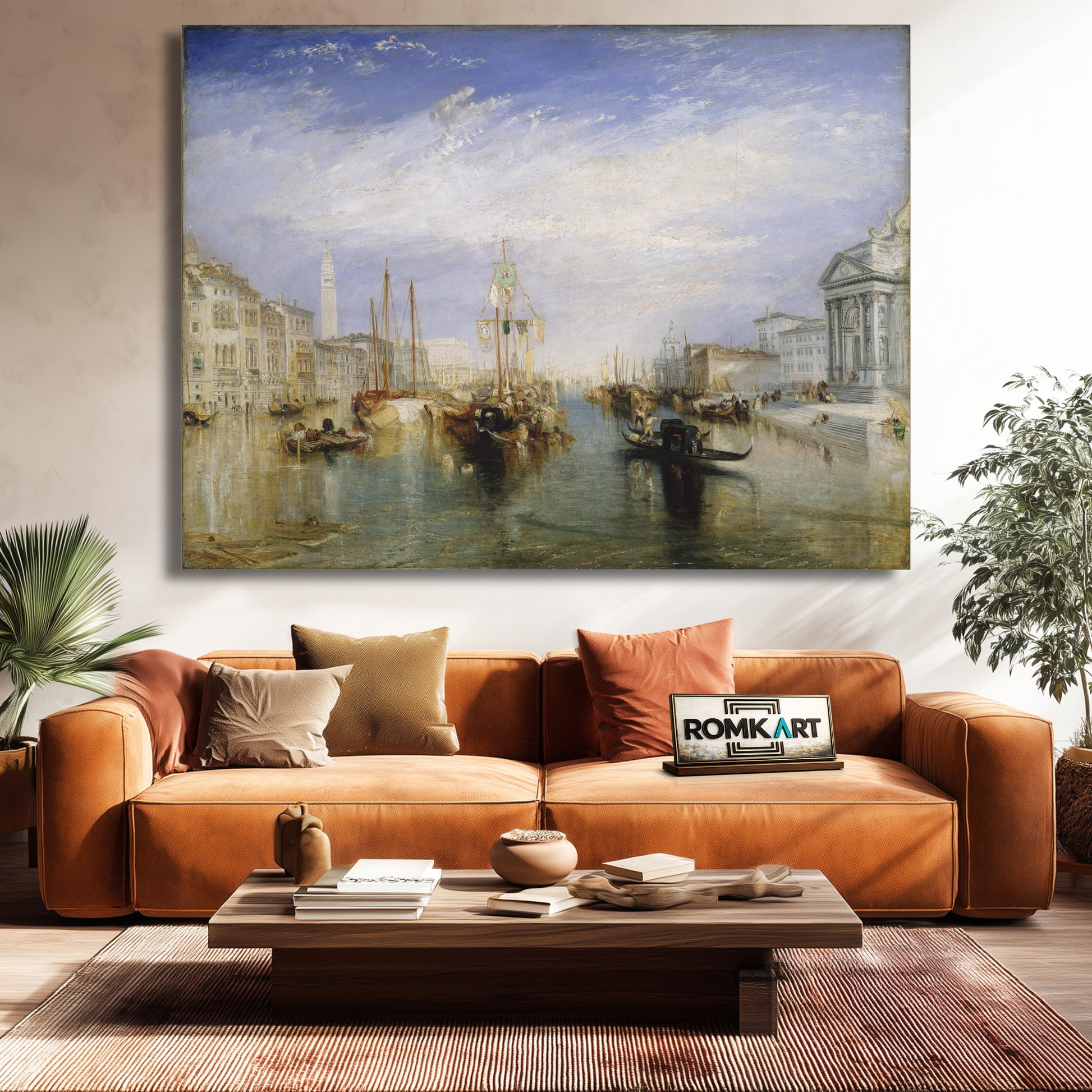 William Turner Venice The Grand Canal From The Porch Of Madonna Della Salute 1835 – Reproduction