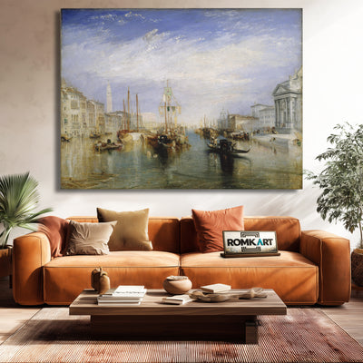 William Turner Venice The Grand Canal From The Porch Of Madonna Della Salute 1835 – Reproduction