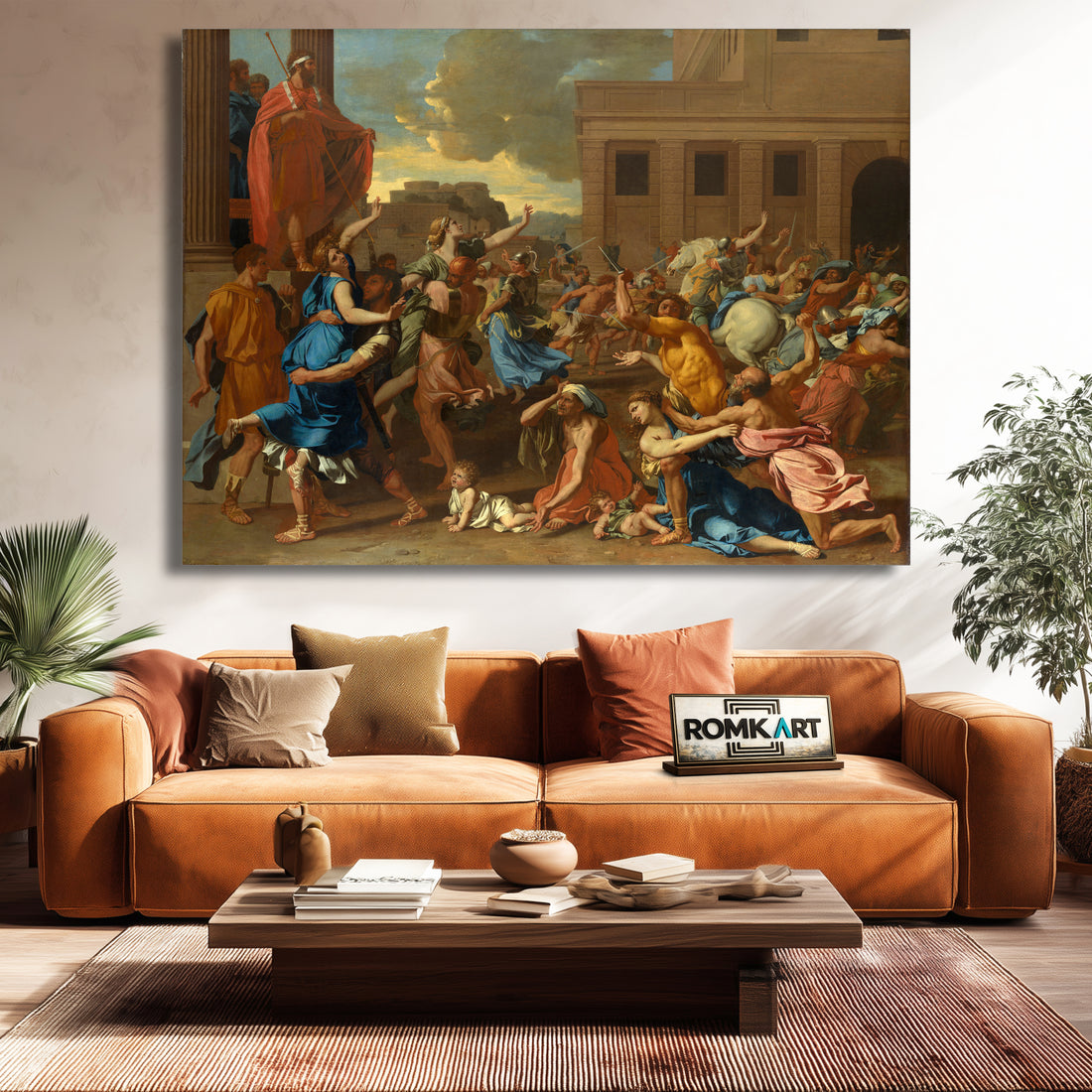 Nicolas Poussin The Abduction Of The Sabine Women 1633 – Reproduction