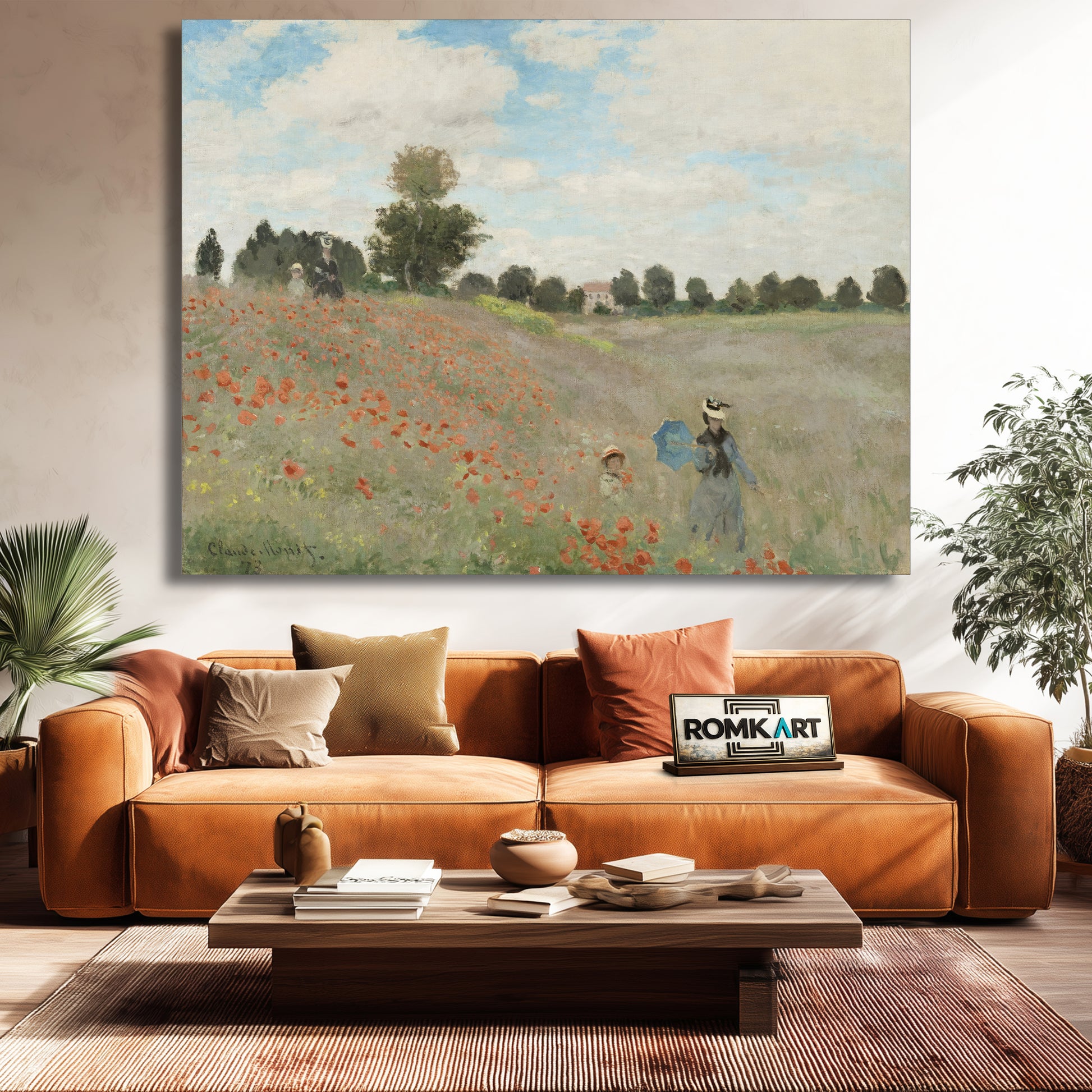 Claude Monet Poppy Field At Argenteuil – Reproduction