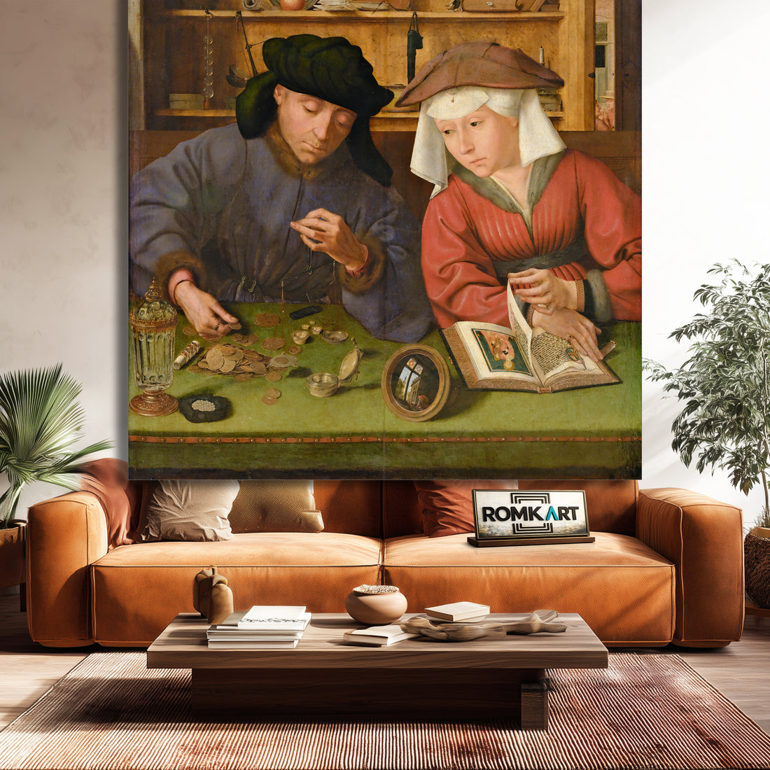 Quentin Matsys The Money Lender And His Wife 1514 – Reproduction