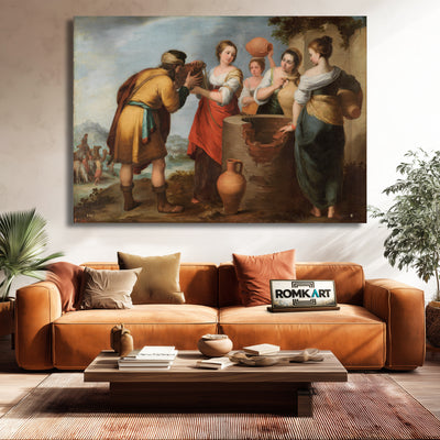 Bartolom Esteban Murillo Rebecca And Eliezer 1660 – Reproduction