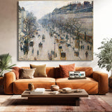 Camille Pissarro The Boulevard Montmartre Winter Morning 1897 – Reproduction