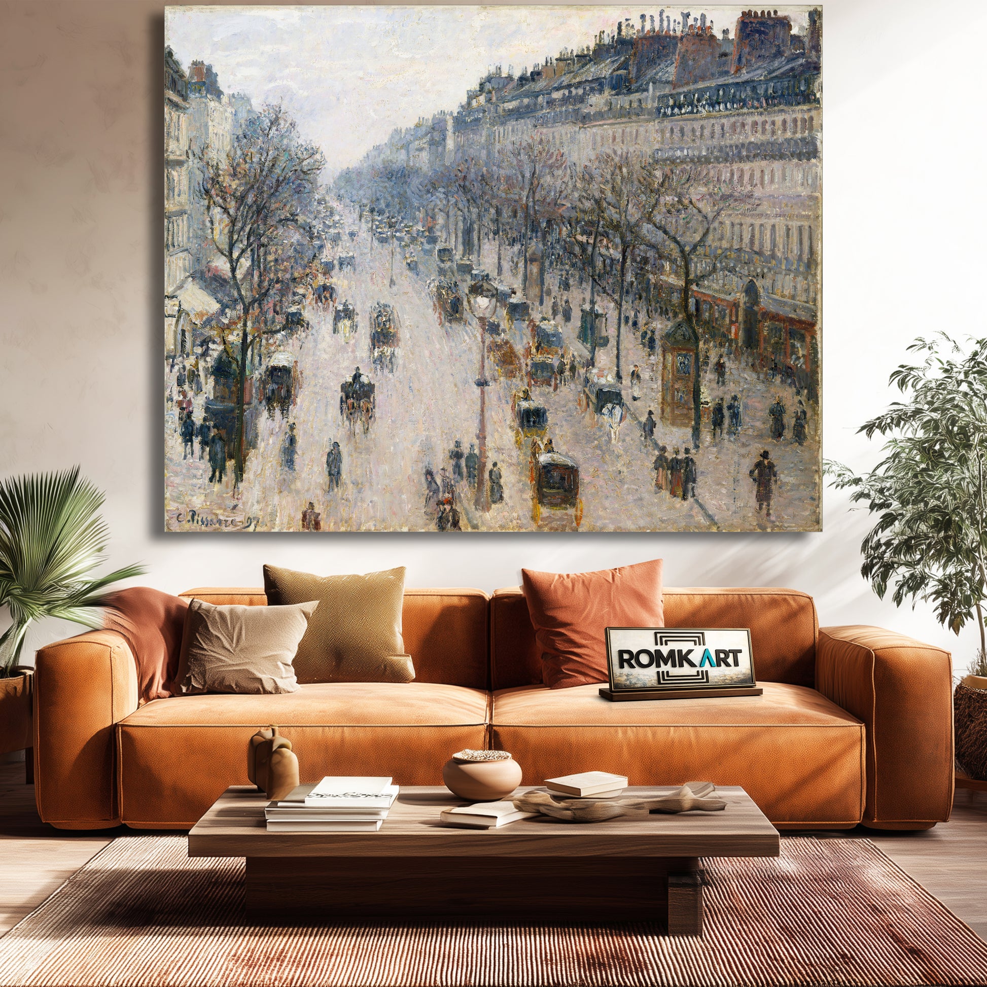 Camille Pissarro The Boulevard Montmartre Winter Morning 1897 – Reproduction