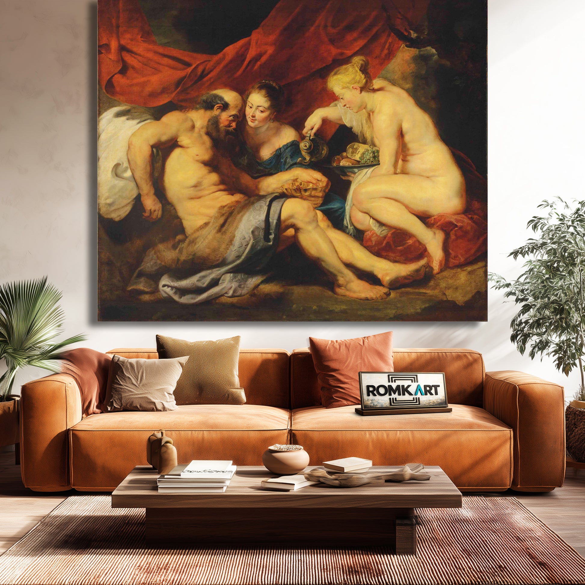 Peter Paul Rubens Lot And His Daughters 1614 – Reproduction