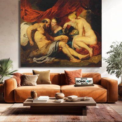Peter Paul Rubens Lot And His Daughters 1614 – Reproduction