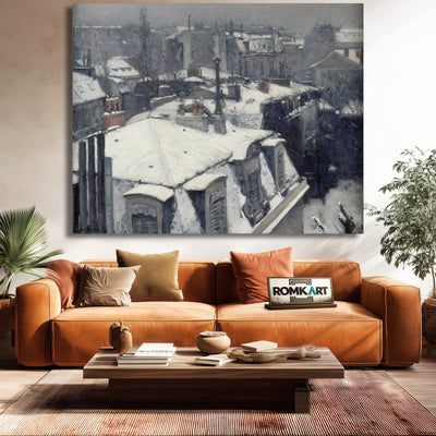 Gustave Caillebotte Rooftops In The Snow 1878 – Reproduction