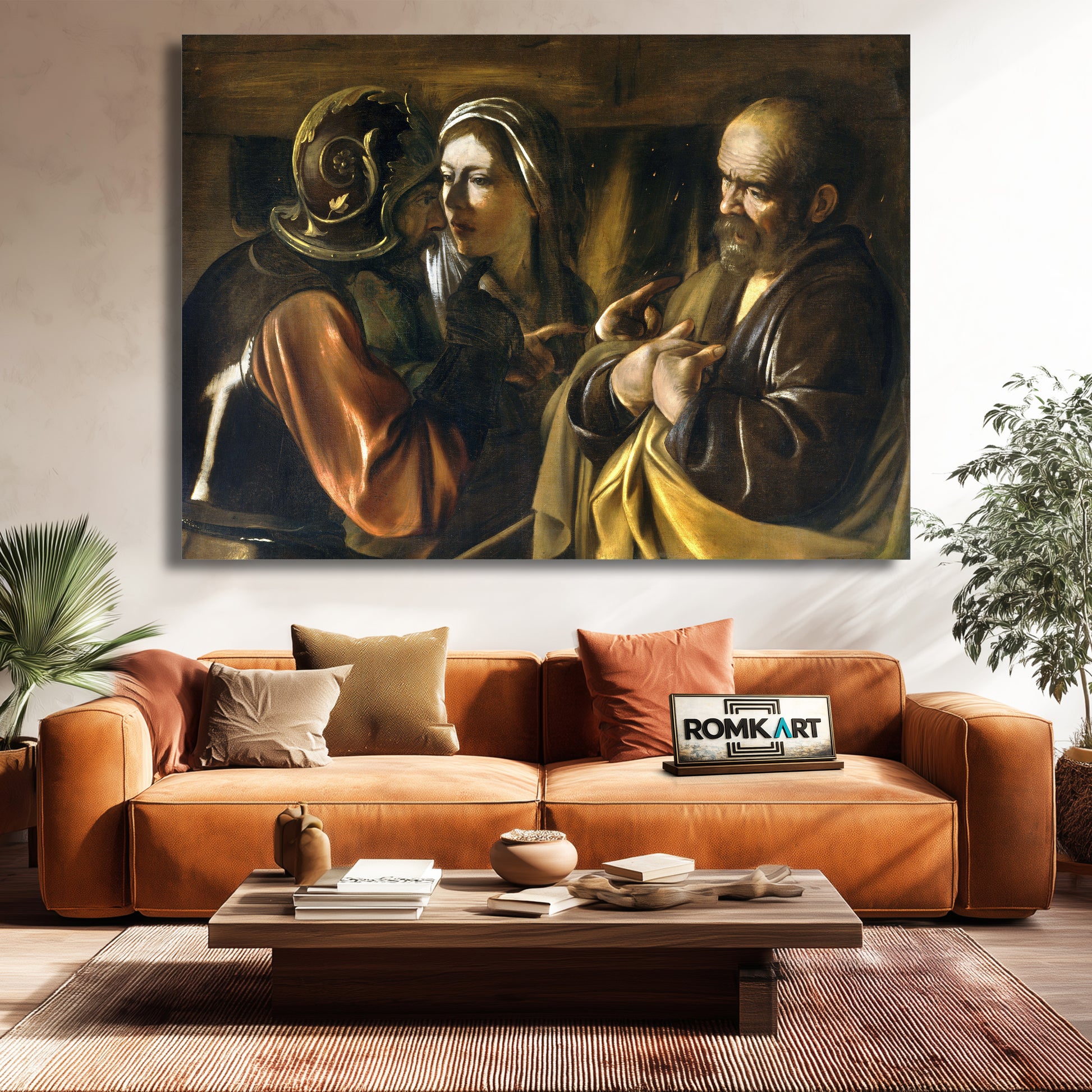 Caravaggio The Denial Of Saint Peter 1610 – Reproduction
