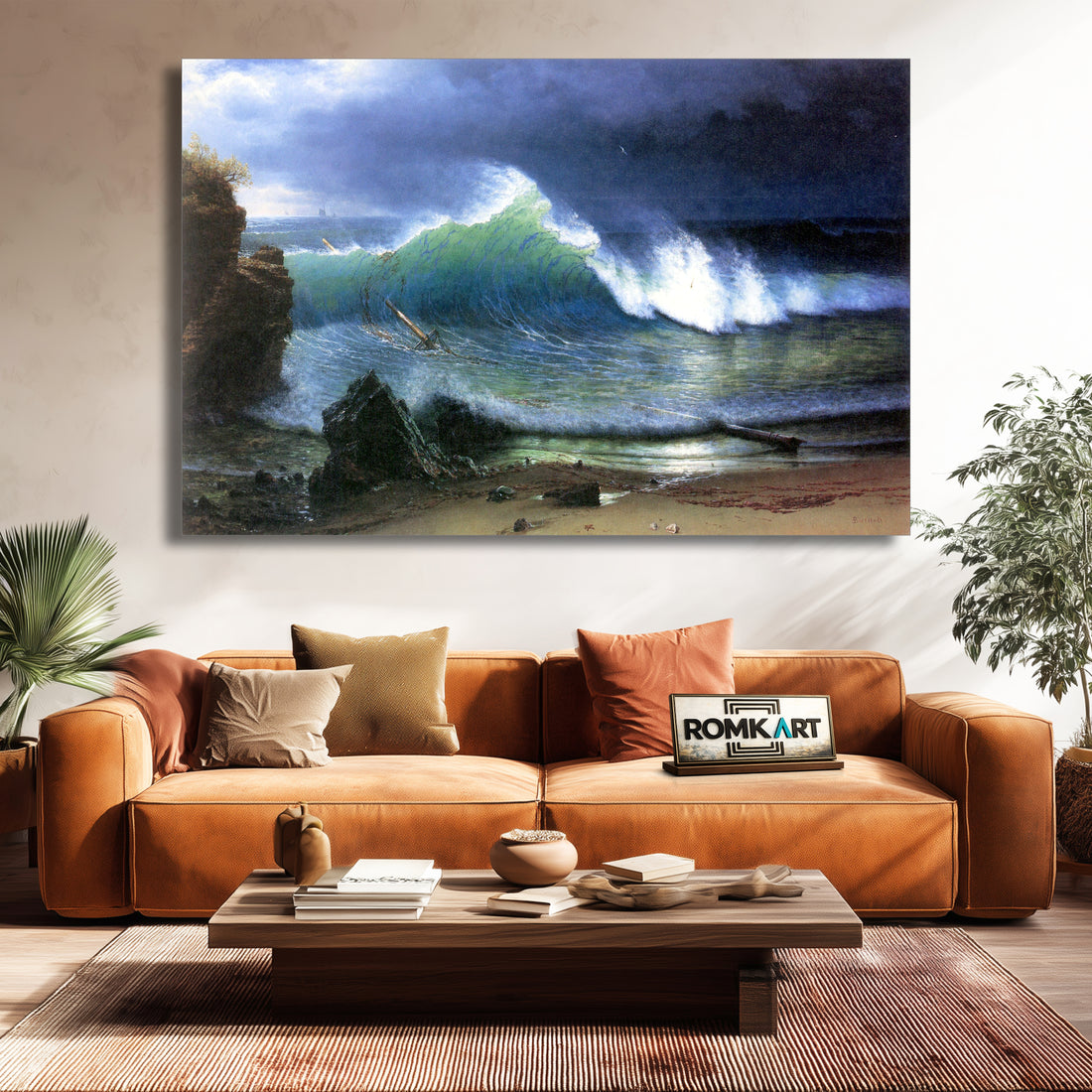 Albert Bierstadt The Shore Of The Turquoise Sea 1878 – Reproduction