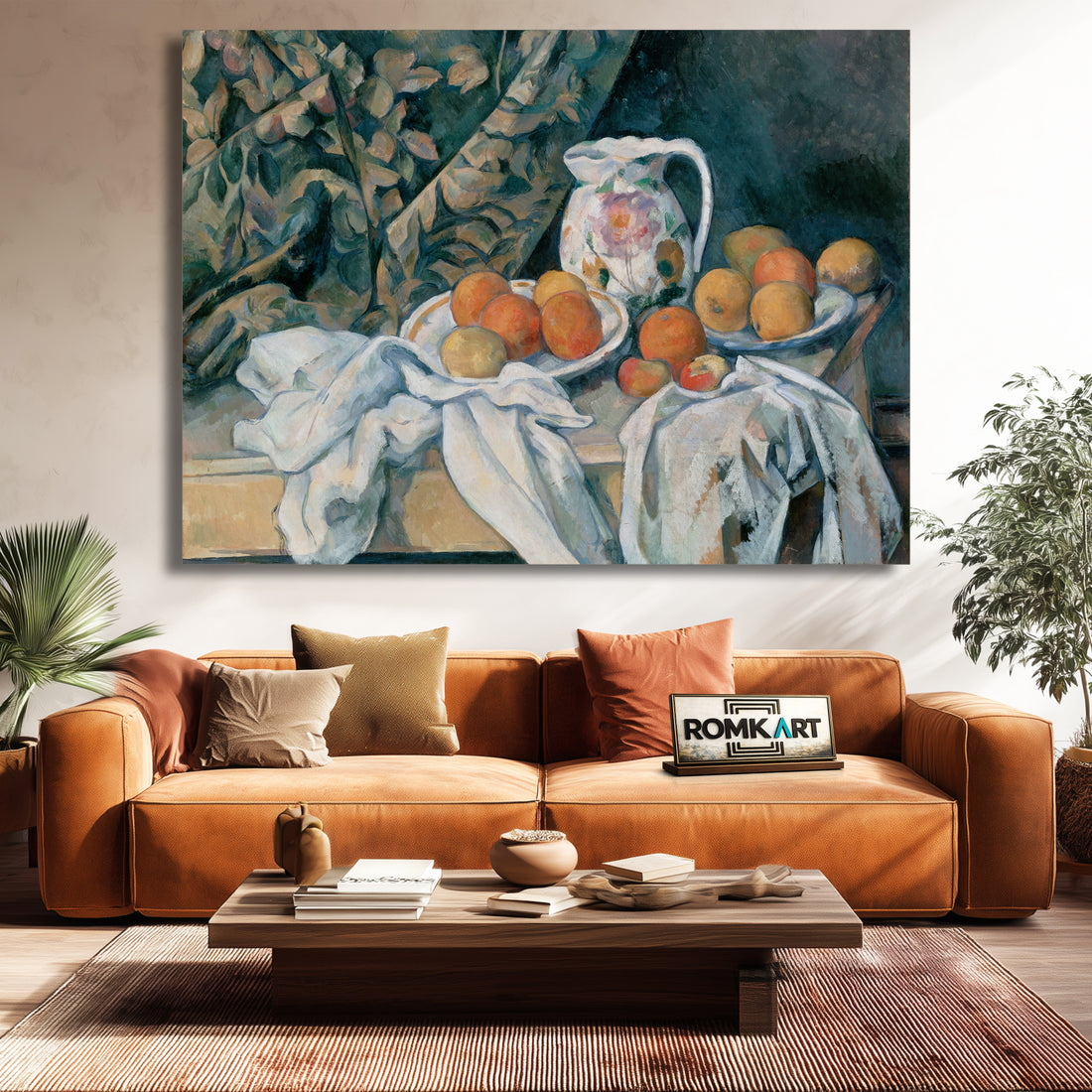 Paul Cezanne Still Life With A Curtain 1898 – Reproduction
