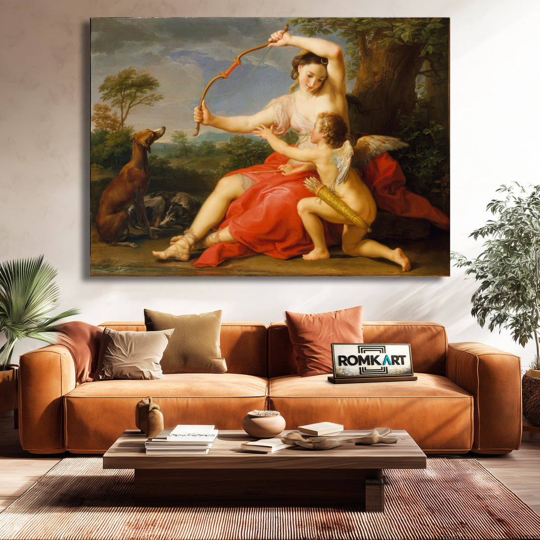 Pompeo Batoni Diana And Cupid 1761 – Reproduction