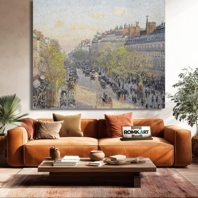 Camille Pissarro The Boulevard Montmartre Twilight 1897 – Reproduction