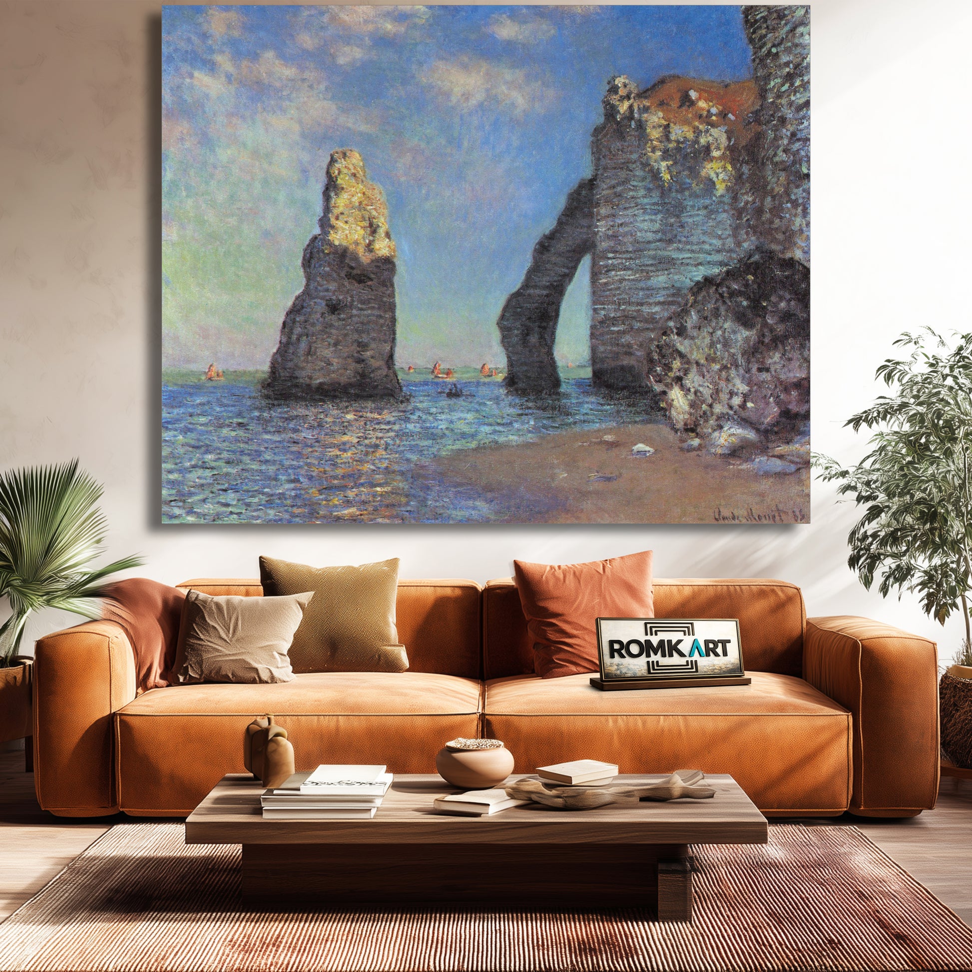 Claude Monet The Cliffs At Etretat C 1885 – Reproduction