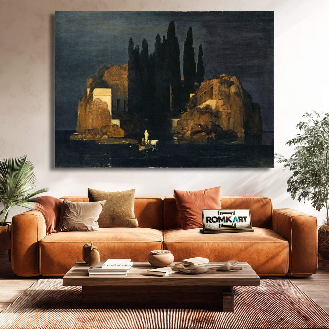 Arnold Bocklin Isle Of The Dead Basel Version 1880 – Reproduction
