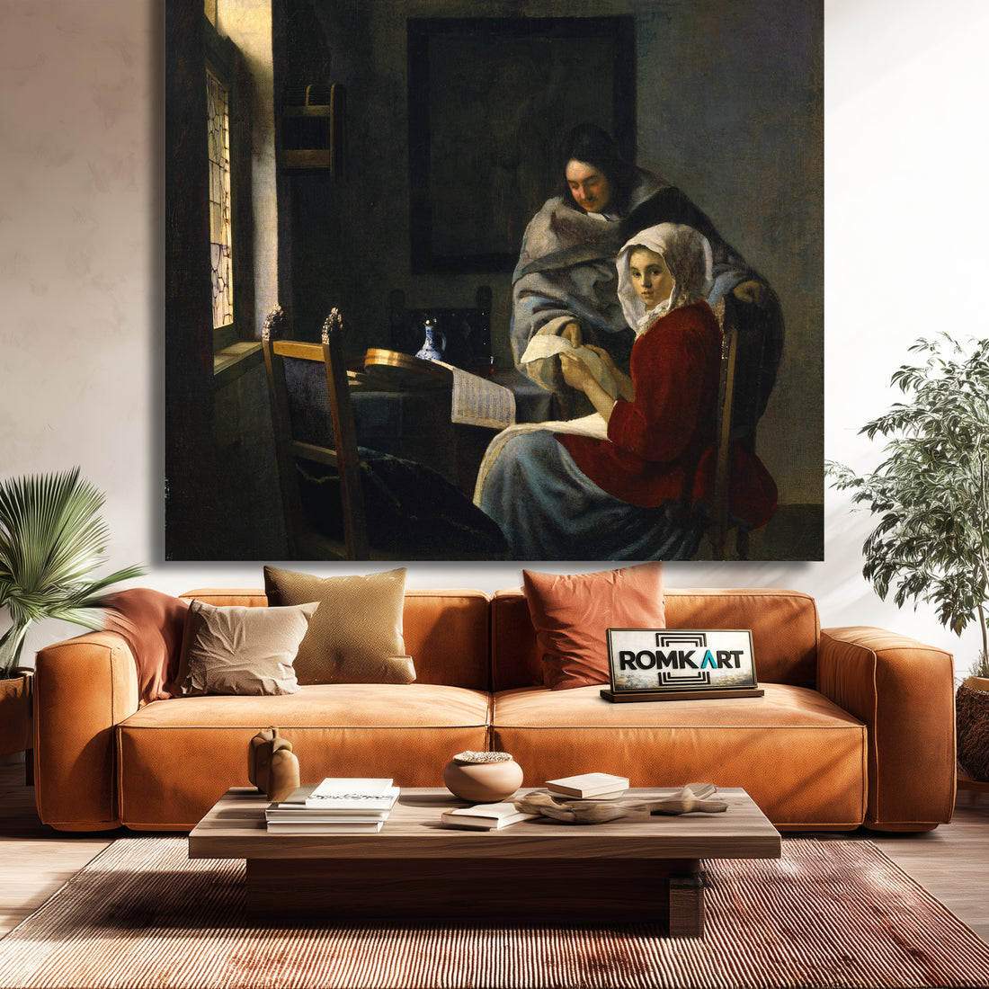 Johannes Vermeer Girl Interrupted At Her Music 1658 – Reproduction