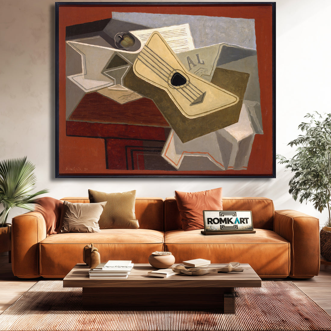 Juan Gris - Guitar And Newspaper 1925 Cubism – Reproduction