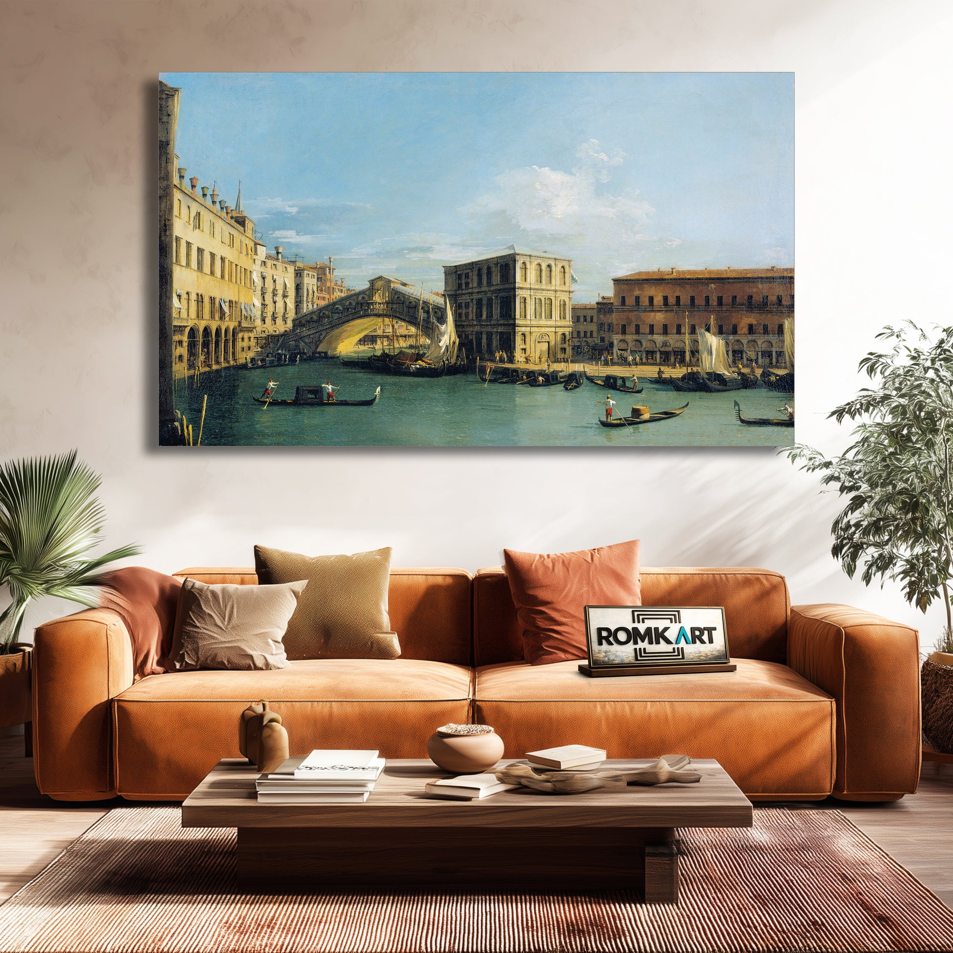 Canaletto The Rialto Bridge From The North In 1726-1727 – Reproduction
