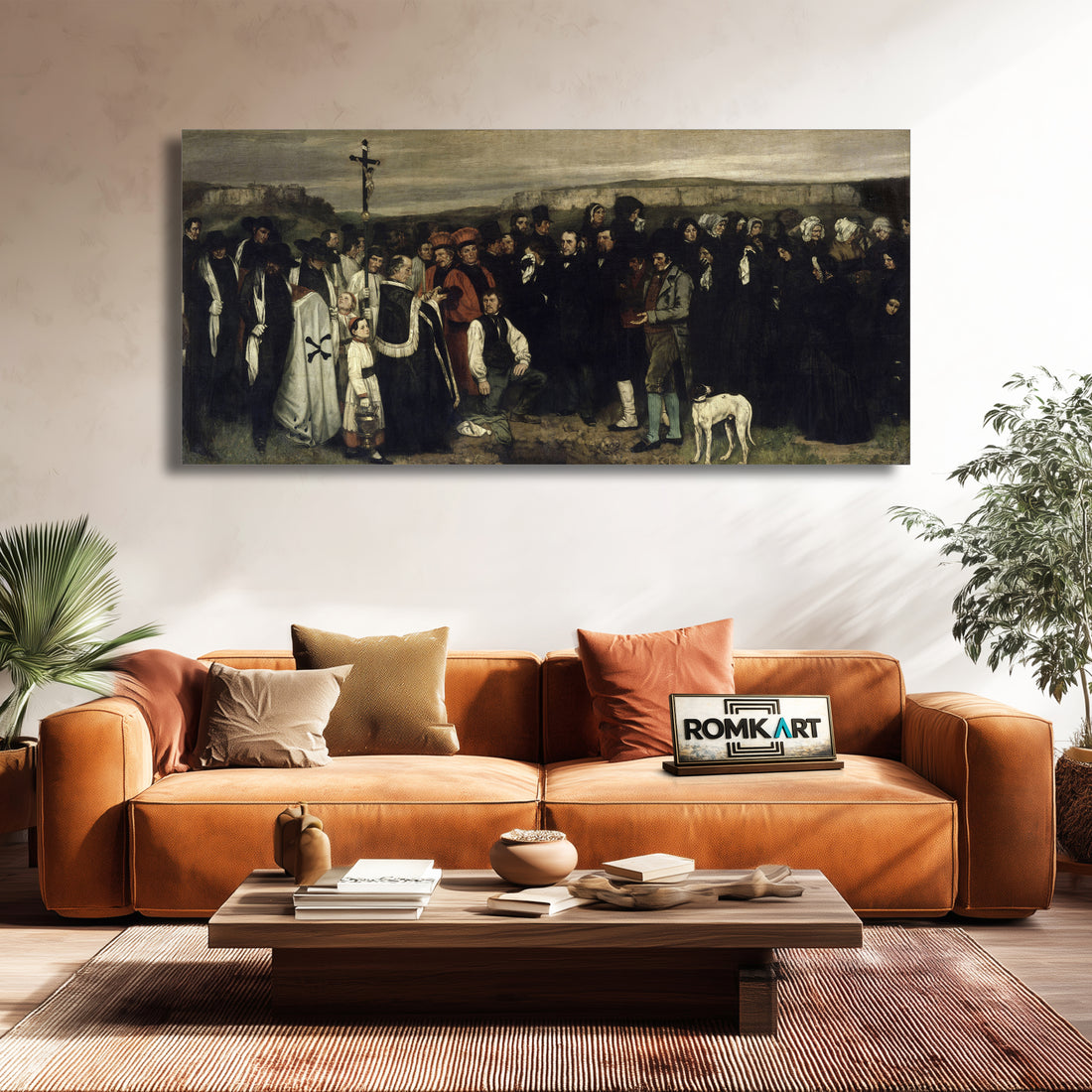 Gustave Courbet A Burial At Ornans 1850 – Reproduction