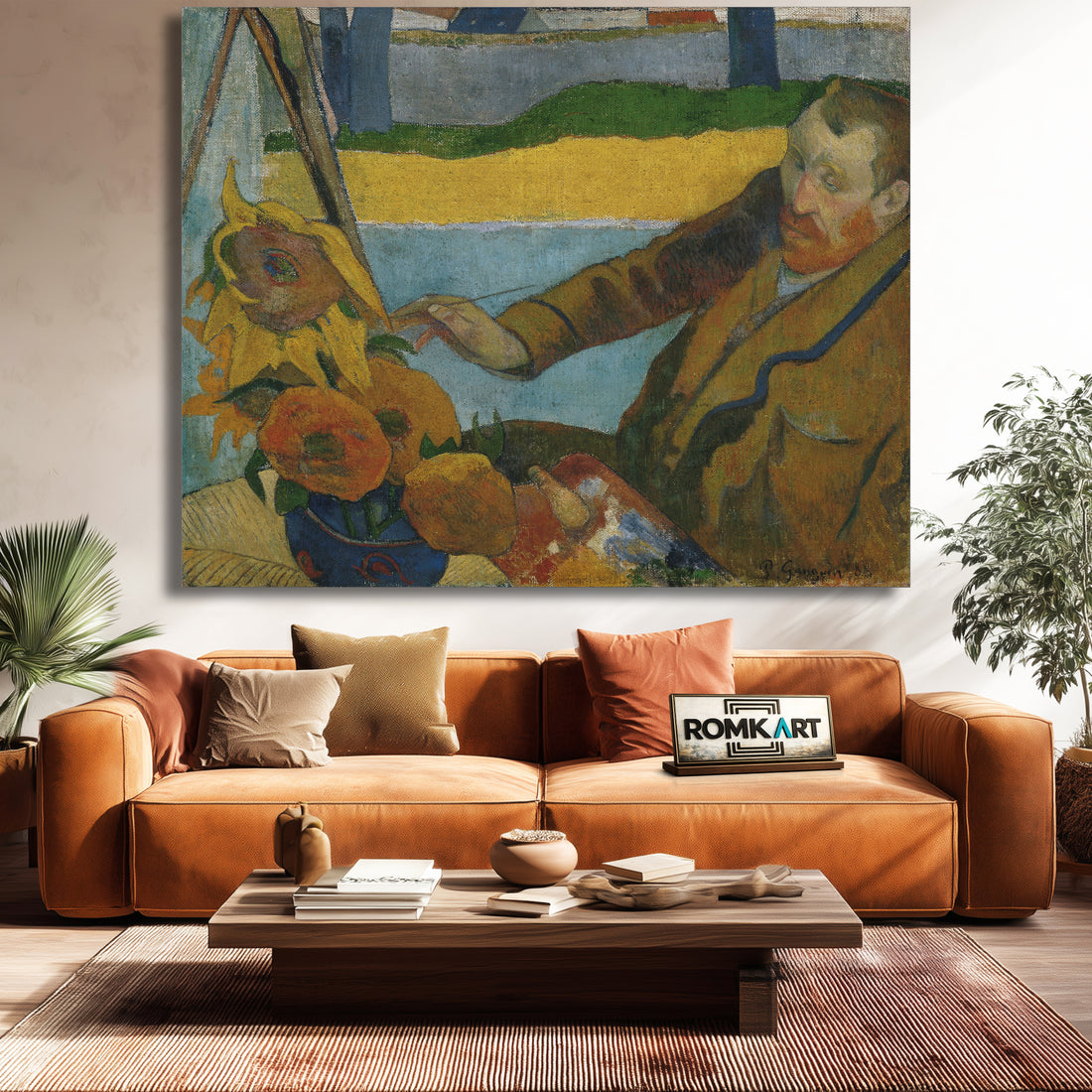 Paul Gauguin The Painter Of Sunflowers 1888 Vincent Van Gogh Painting Sunflowers – Reproduction