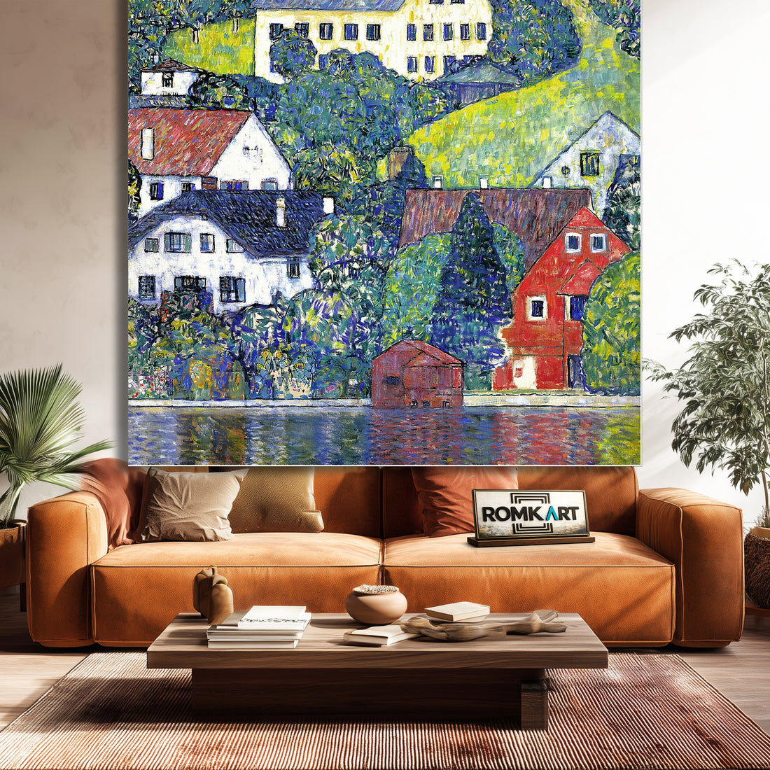 Gustav Klimt Houses In Unterach On Lake Atter 1916 – Reproduction