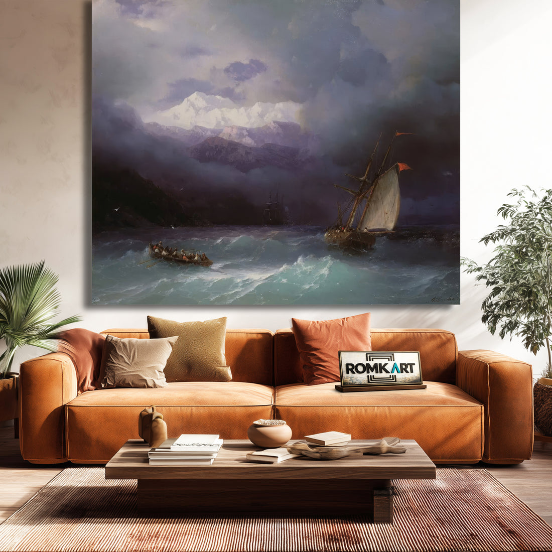 Ivan Aivazovsky Stormy Sea 1868 – Reproduction