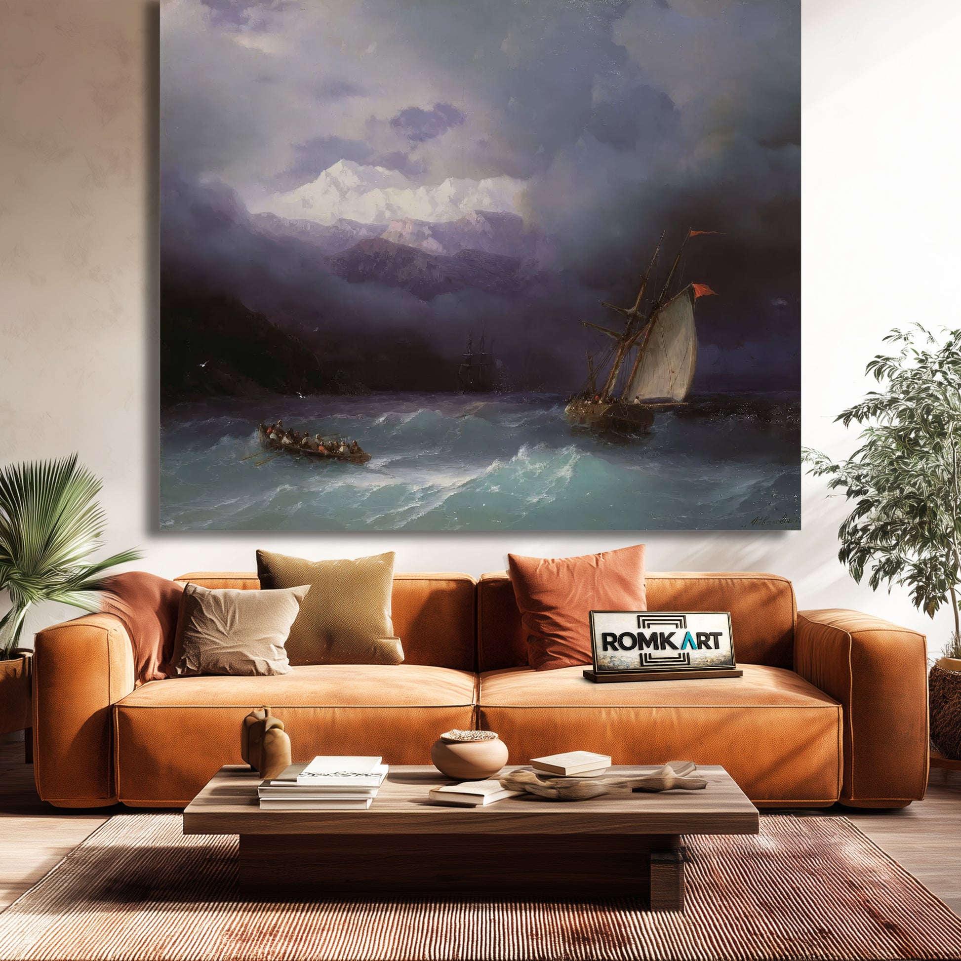 Ivan Aivazovsky Stormy Sea 1868 – Reproduction