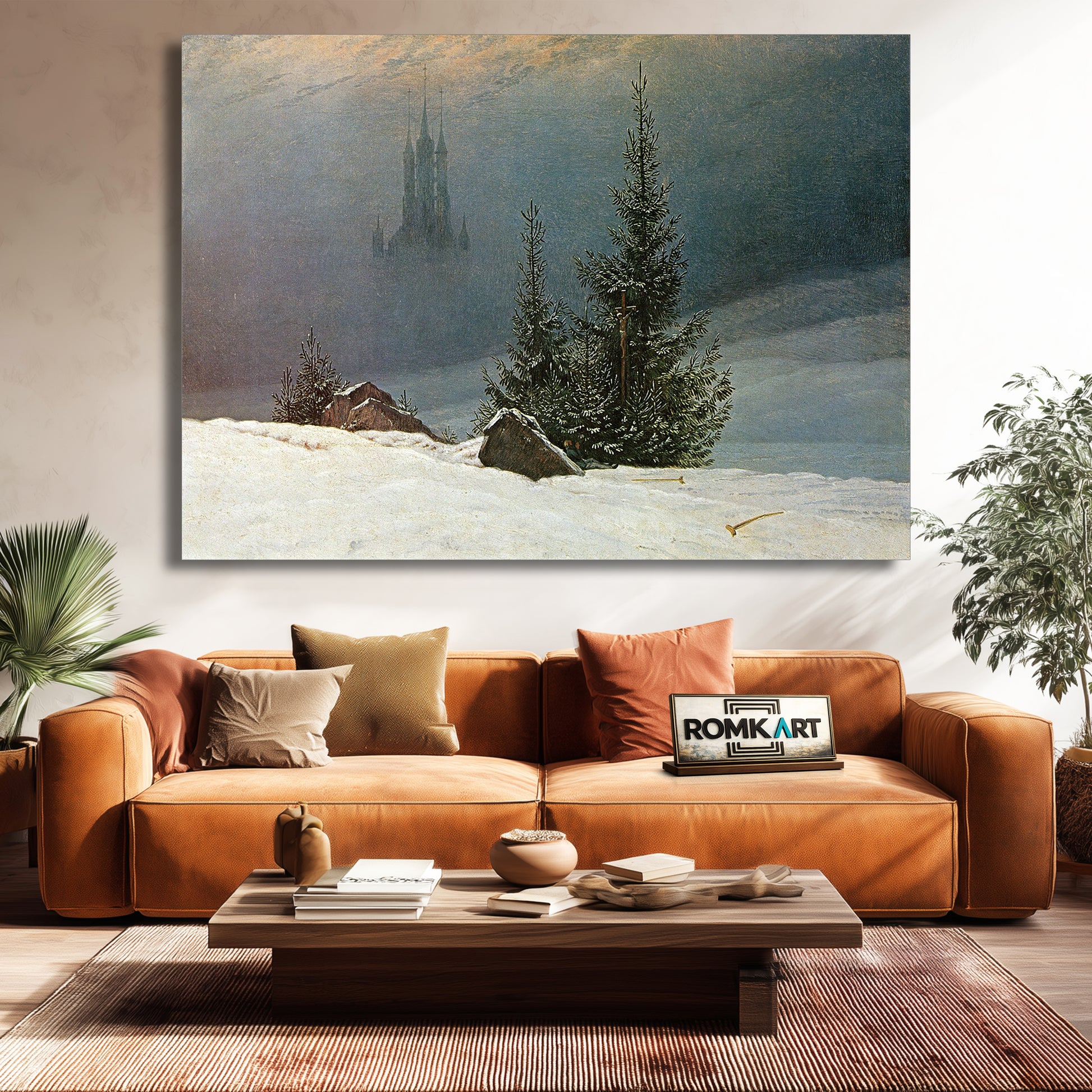 Caspar David Friedrich Winter Landscape With Church 1811 – Reproduction