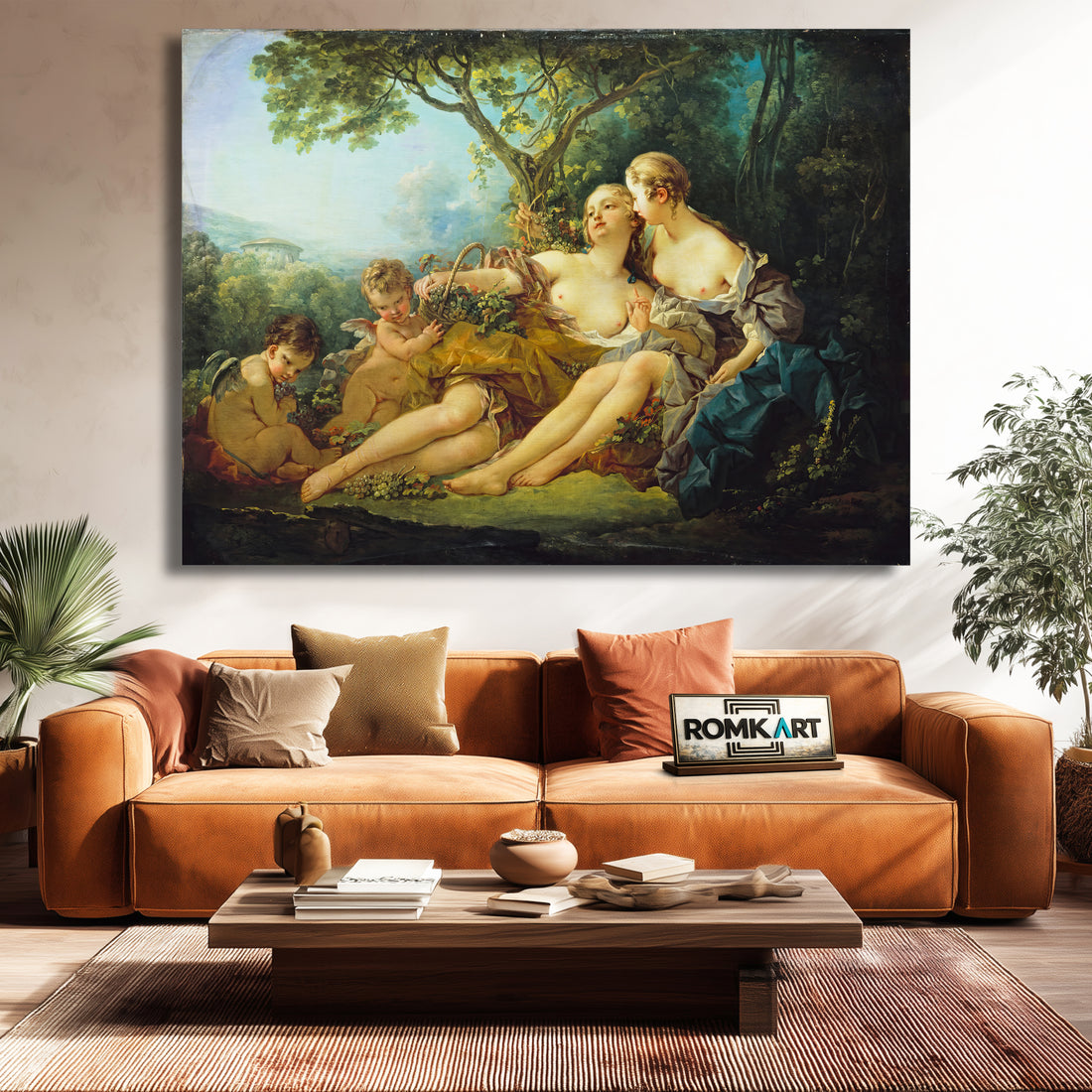 Francois Boucher Bacchus And Erigone 1745 – Reproduction