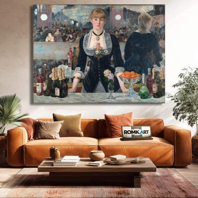Edouard Manet A Bar At The Folies-bergere 1882 – Reproduction