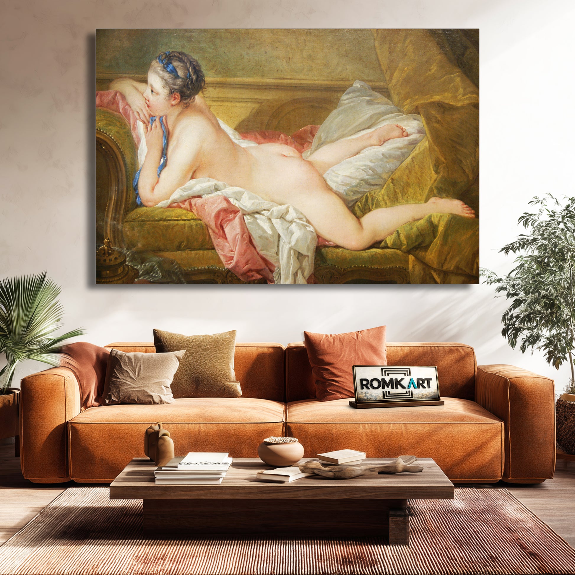Francois Boucher Resting Girl 1752 – Reproduction