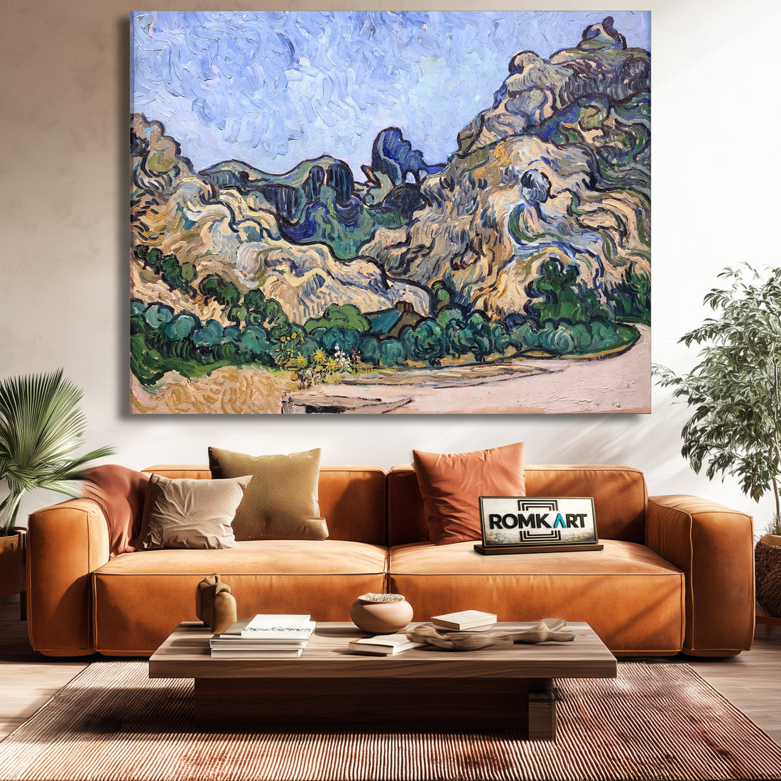 Vincent Van Gogh Mountains At Saint-rmy 1889 – Reproduction