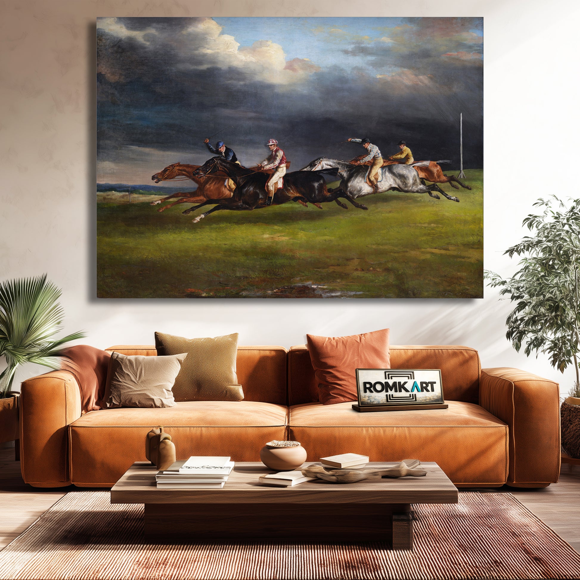 Theodore Gericault The 1821 Derby At Epsom – Reproduction